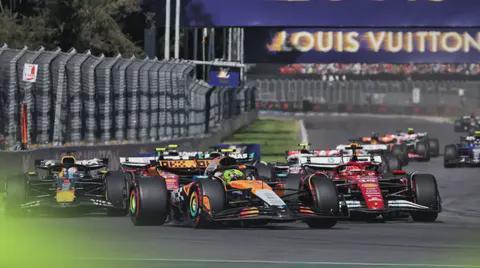 关于索伯车队力克雷诺车队，诺里斯带队取胜的信息